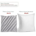 thumbnail image 3 of Nestl Velvet Throw Pillow Covers Solid Square Soft Decorative Pillow Cover for Sofa, 16" x 16", Gray Lavender, Pack of 2, 3 of 8