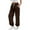 *Brown, variant on GILIGEGE Sweatpants for Women 2025 Trendy Fuzzy Cinch Bottom Sweatpants Drawstring Waist Warm Lounge Trousers Winter Comfy Baggy Pant with Pocket Black L