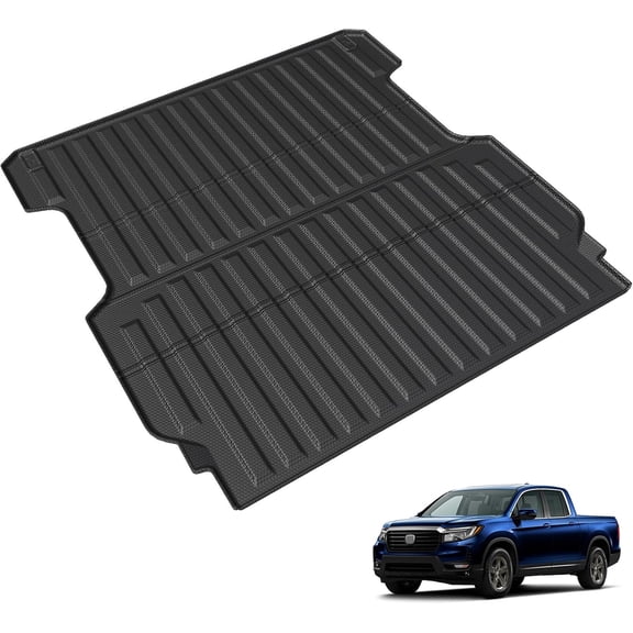 HUANG Truck Bed Mat for 2017-2026 Honda Ridgeline (5.3FT Bed), TPE All-Weather Liner