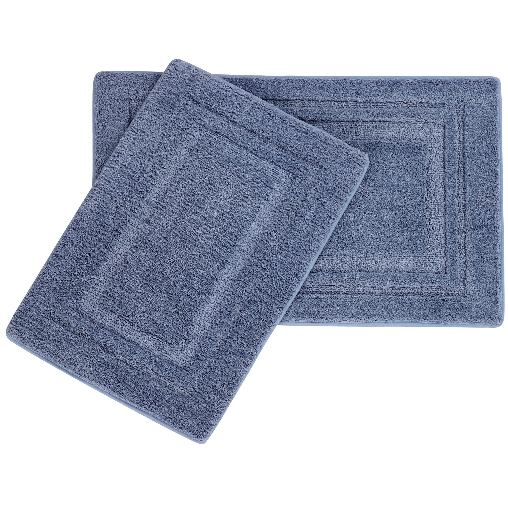 PiccoCasa 2pcs Nonslip Bath Rug Set for Bedroom, 80x50cm/31"x20"(L*W