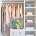 thumbnail image 4 of Yayeee Collapsible Cube Storage Bin with Lid Fabric Closet Decorative Basket with Handles, Art Garden Scene, 4 of 7