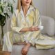 thumbnail image 5 of Balery White Rose Conjunto de Pijama con Estampado para Mujer, Conjunto de Dos Piezas con Manga Larga, Ropa de Dormir Suave con Bolsillos, Pijamas Cómodos-Small, 5 of 6