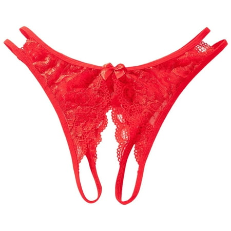 Xiaoxatg Sexy Panties for Women Women s Underwear Open Files Large Size T Shaped Lace Sexy Women s Sexy Underwear Floral Lace Underwear Workout Underwear plus Size
