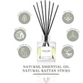 thumbnail image 4 of TOUCHE Luxury Natural Reed Diffuser. Long Lasting Scented Home Fragrance. Natural Essential Oil Alcohol-Free. 4.75 OZ. Glass Bottle (Red Currant & Berries - Clear Bottle), 4 of 7