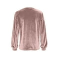 thumbnail image 5 of Girls Sequin Tops Long Sleeve Glitter Sparkly Party Blouse Loose Casual Round Neck Dressy Tops for Evening Party Fall Clothes, 5 of 6