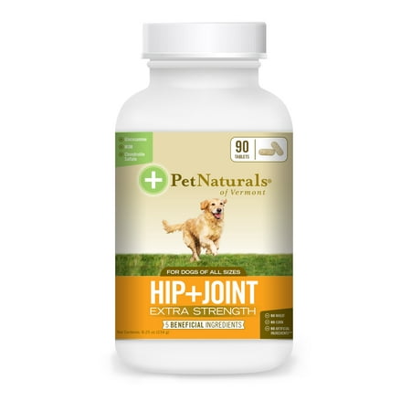 Pet Naturals of Vermont Hip + Joint Extra Strength, Joint Supplement for Dogs, 90 Chewable