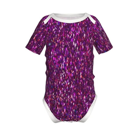 

Yiaed Colourful Glitter Print Infant Climbing Short Sleeve Onesie One-Piece Baby Bodysuit Clothes 0-12 Months -6 Months