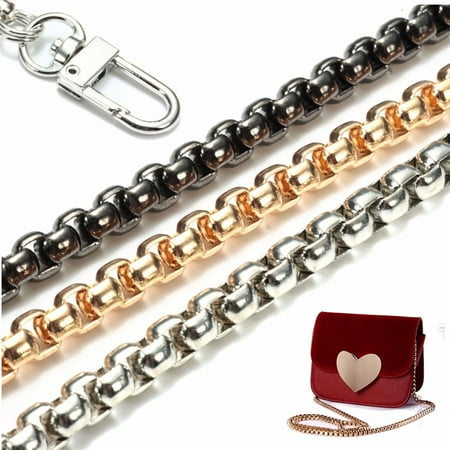 - Replacement Purse Chain Strap Handle Shoulder Crossbody Handbag Bag Metal 47 inch,Gold color