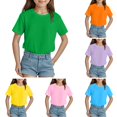 thumbnail image 5 of Tkrady Toddler Girls Summer New Easter Casual Cute Print Short Sleeve Crewneck T Shirt Tops, Sizes 1-14 Years, 5 of 5