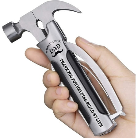 All in One Survival Tools Small Hammer Multitool Father s Day Unique Gifts for Dad from Daughter Kids Birthday Gift Ideas for Dad Men Him from Son Cool Gadgets for Men