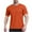 Orange, variant on BADHUB Men's Mesh Athletic T-Shirts Lightweight Breathable Shorts Sleeve Basic Tees Moisture Wicking Solid Color Workout Gym T ShirtTops Orange XXXL