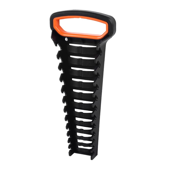 YAHHU 12‑Slot Wrench Organizer Tray with Carry Handle – Durable PP, Oil‑Resistant, Space‑Saving Tool Rack for Toolboxes, Pegboards & Workbenches