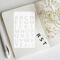 thumbnail image 4 of KAKOWELY letter stencil 2 Sets Reusable Plastic Alphabet Letter Stencils For Diy Painting Scrapbook And Journal Craft Projects Letter Templates For Drawing, 4 of 5