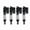 Black, variant on 4Pcs Rc Shock Absorber 100mm Cnc Aluminum Double Spring Shocks Off Road Upgrade Parts Durable for 1/10 Crawler Car Scx10 D90(black)