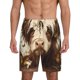 thumbnail image 1 of Fotbe Butterfly Cow Barrel Pantalones Cortos de Pijama para Hombre, Ropa de Dormir, Pantalones de Pijama Cortos para Hombre-X-Large, 1 of 6