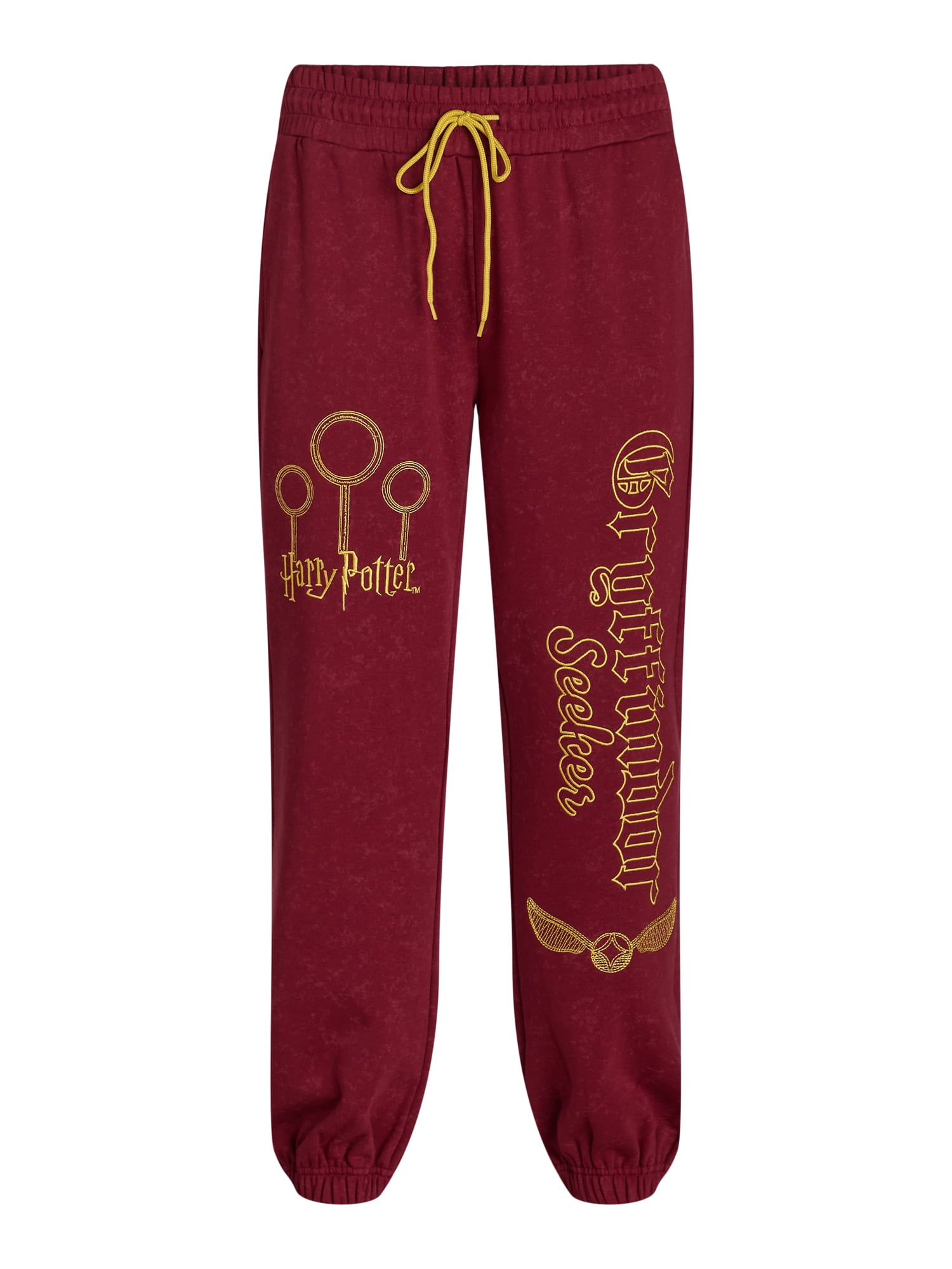 Harry Potter Women's Embroidered Gryffindor Jogger Pants Harry Potter Women's Embroidered Gryffindor Jogger Pants