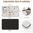 thumbnail image 2 of Coffee Mat for Countertops, Grey Coffee House Cafe Tea Dish Drying Mat 2 Pcs for Kitchen Coffee Bar Accessories, Fit Under Coffee Maker Espresso Machine Dish Rack Hide Stain Rubber 12x19in, 2 of 6