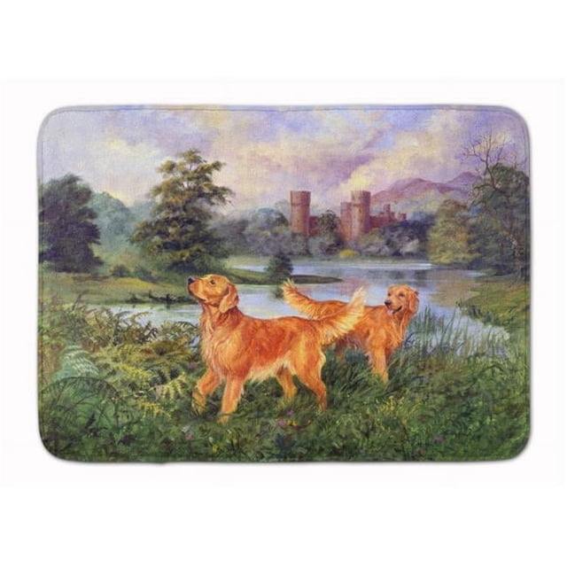 Carolines Treasures HEH0098RUG Golden Retrievers Machine Washable Memory Foam Mat