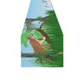 thumbnail image 3 of MKHERT Animals Table Runner for Office Kitchen Dining Wedding Party Home Decor 16x72 inch, 3 of 3