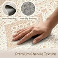 thumbnail image 6 of ODIKA 9'x12' Washable Area Rug Non-Shedding, Easy Care Neutral Vintage Trellis Delicate Livingroom Playroom Dining Large for Master Suite, California King, Under Bed, 6 of 7