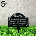 thumbnail image 2 of Custom Brother 14 Inches Memorial Garden Plaque with Stake, Metal Yard Stake, 2 of 3