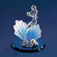 thumbnail image 2 of Mermaid and Shell Handcrafted Glass Figurine with 22k Gold Trim QGL3743, 2 of 6