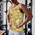 thumbnail image 5 of KLL Mermaid Fish Scale Print Men's Muscle Gym Workout Stringer Tank Tops Bodybuilding Fitness T-Shirts Tank Tops Men-X-Large, 5 of 7