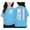 Blue, variant on Outdoor Tops for Little Girl Printed Round Neck Short Sleeved Plus Size Kids Clothing,Beige,Size 3-4 Years