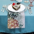 thumbnail image 4 of Jiayy Pineapple Flowers Leaves Dinner Napkins for Dining Table Kitchen Party Decor 2 PCS, 4 of 7