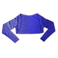 thumbnail image 2 of Uooqdmx Bolero, Shrugs for Women, Shall for Women, Leisure Running Shirt Long Sleeve Cardigan, Open Front Cardigan for Women, Blue S, 2 of 4