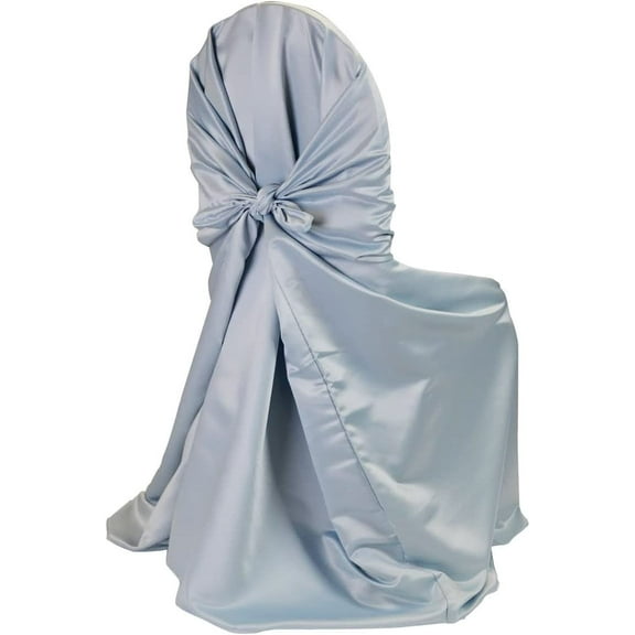 Satin Universal Chair Cover Silver