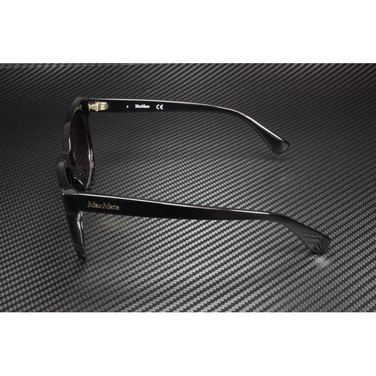 MaxMara MM0009 01B Shiny Black Gradient Smoke Plastic 55 mm  display picture 1