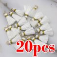 thumbnail image 1 of 20 piezas de adorno de poliéster, sombrero dorado, borla con flecos para coser cortinas, accesorios Purl, joyería DIY, llavero, correas para teléfono móvil, colgante, 1 of 5