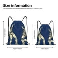 thumbnail image 4 of Bingfone Disco Party Astronaut Dancing Drawstrings Backpacks Bags For Men Women Gym Drawstrings Bag, 4 of 9