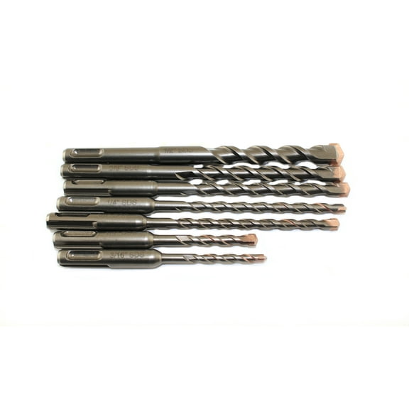 TEMO 7 pc Sds-Plus Rotary Hammer Drill Bit Set