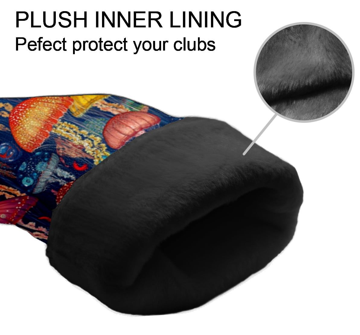 Golf Club Head Cover Waterproof Leather Golf Accessories HeadCovers Set Driver Headcover for Women Men Jelly
