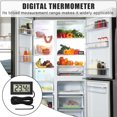 thumbnail image 5 of Digital Fridge Thermometer 4 Pcs Mini Thermometer Fridge Temperature with External Probe for Freezer Refrigerator Aquarium LCD Display -50℃ to +110℃ Range ±10℃ Accuracy Black, 5 of 5