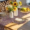 thumbnail image 4 of Botanical Birds Round 13 Inch Placemats Set of 6, Art Abstract Leaves Purple HeatResistant Non Slip Place Mats for Dining Table, Wipeable Braided Kitchen Table Mats for Housewarming, 4 of 9