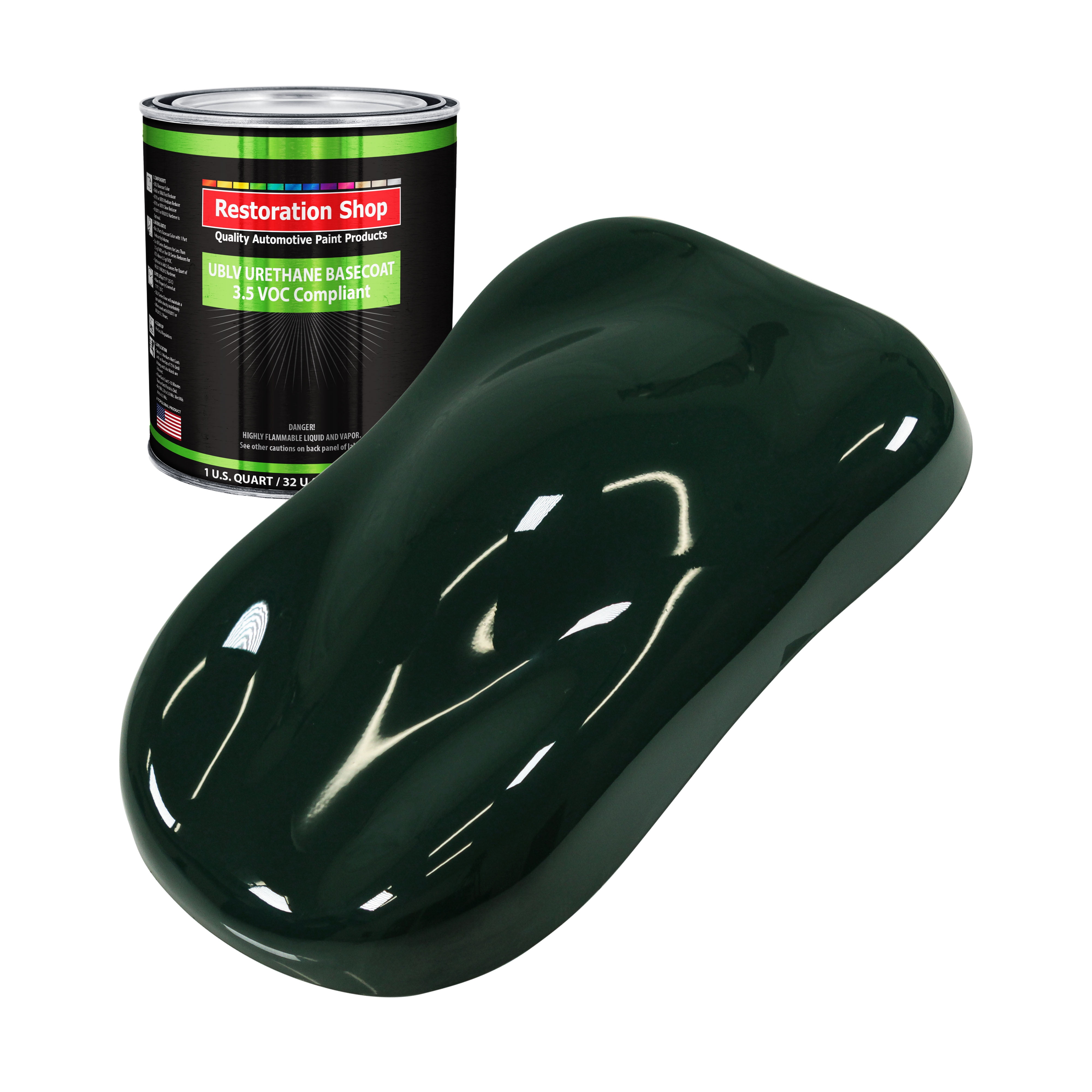 British Racing Green 1 Quart Low VOC URETHANE BASECOAT Car Auto Body