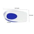 thumbnail image 4 of Almohadillas de copa de soporte de talón de silicona Unique Bargains Cojín de silicona Azul Tamaño 33-39 2 piezas, 4 of 7