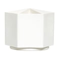 thumbnail image 2 of Linnome 360 Degree Rotating Pen Holder 6 Compartments Large Capacity Desk Organizer for Office Campus 4.7x3.7x3.7in White, 2 of 6