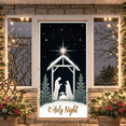 thumbnail image 5 of Nativity Scene Merry Christmas Banner Holiday Decoration Design Festive Stars Christmas Decor for Winter Celebration Home Decoration Party Decoration, 5 of 9