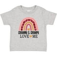 thumbnail image 3 of Inktastic Grammy and Grampy Love Me Grandchild Rainbow Girls Baby T-Shirt, 3 of 5