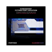 Phanteks Glacier G4090 GIGABYTE for GIGABYTE AORUS MASTER / GAMING RTX 4090, Nickel-Plated copper block, Acrylic, Aluminum Cover plate, Digital-RGB, Matte White