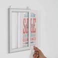 thumbnail image 5 of M&T Displays Double Sided Slide In Frame, Silver 8.5x11 Inch Poster Holder 1" Aluminum Profile Side Loading Easy Change Mitered Corner with Anti Glare PET Cover Single Packed, 5 of 8
