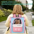thumbnail image 6 of Uxcell Cat Backpack Carrier, Large Space & Breathable, Pet Hiking Travel Backpack for Cats or Small Dogs Puppies, Intended for Hiking / Camping / Traveling (Mint Green, 13"x11"x15"), 6 of 7