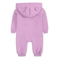 thumbnail image 4 of Leey-World Baby Jumpsuit Boy Baby Furry Jumpsuit Infant Bear Onesies Zipper Long Sleeve One-Piece Romper Hoodie Baby Outwear Snowsuit(Purple,6-12 Months), 4 of 7