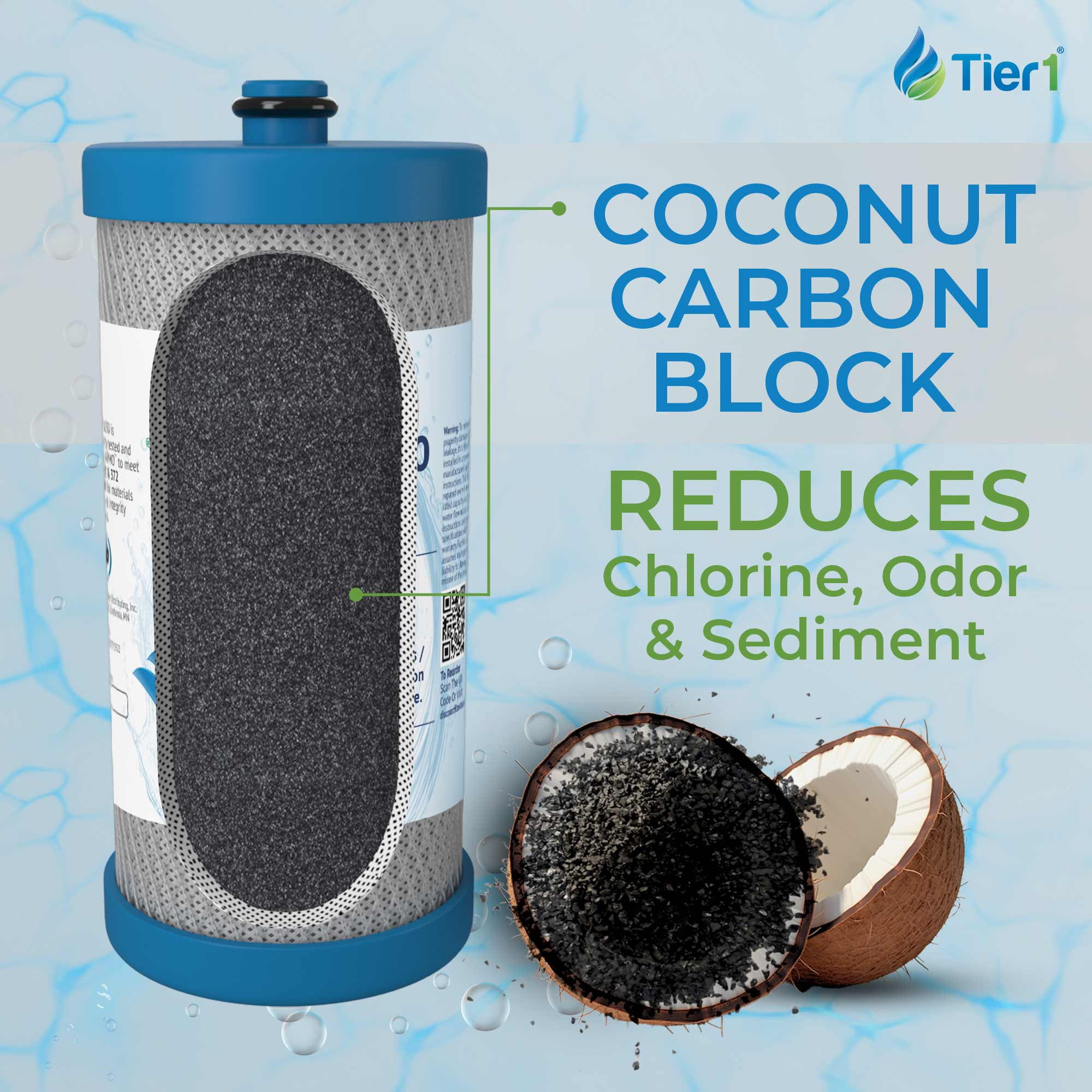 Tier1 RWF1030 WF1CB Refrigerator Water Filter | Replacement for Kenmore 469906, RG100, WF284, NGRG2000, PS503627, 469910 Filter - Up to 24 Months Supply | Easy Install | Great Tasting Water (4-pk)