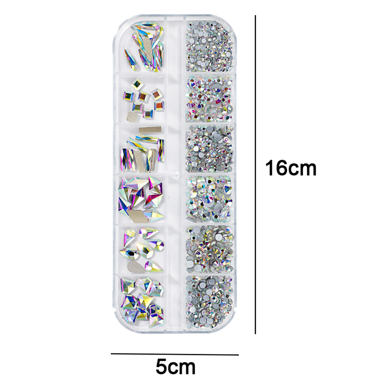 Nail Art Rhinestones,3D Nail Gems Nail Charms for Nail Design Nail Art  Supplies - style 5 