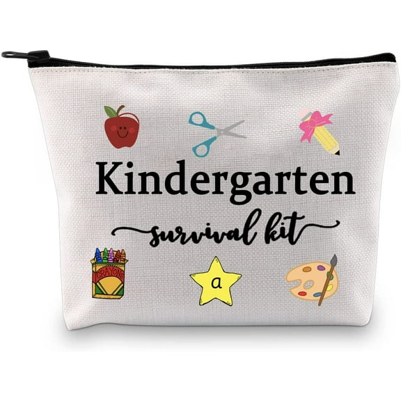 Kindergarten Teacher Gift Kindergarten Survival Kit Funny Zipper Pouch Accessories